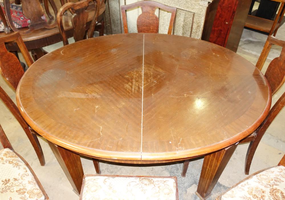 Folding dining table + 6x chairs STODOLA ANTIQUES Antique Furniture